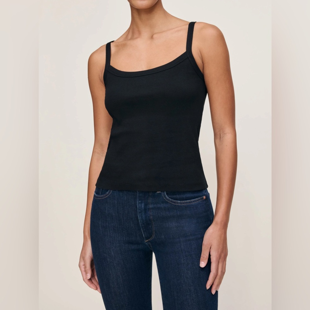Rib Jersey Scoop Neck Tank